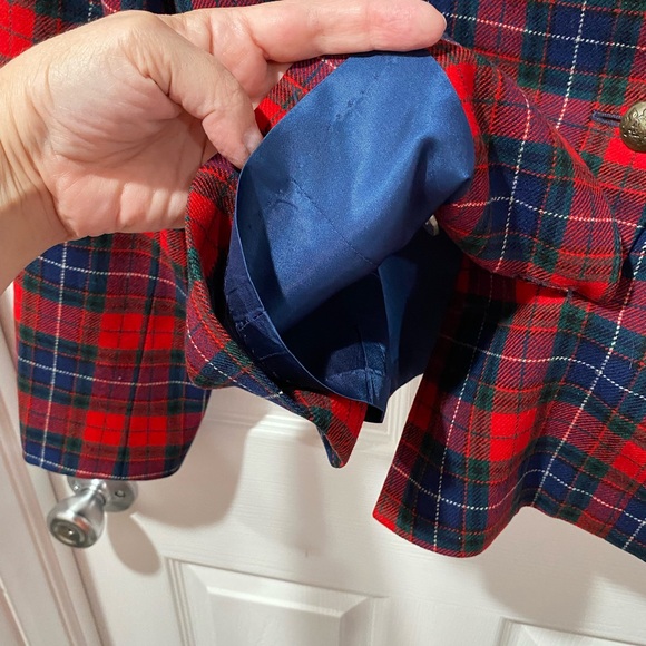 Pendleton women’s shirt tartan plaid blazer, petite, vintage, size petite M. USA - Picture 9 of 9